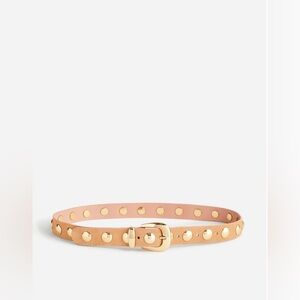 NWT Madewell Studded Western Belt with Gold Buckle in Tan Cumin XXL